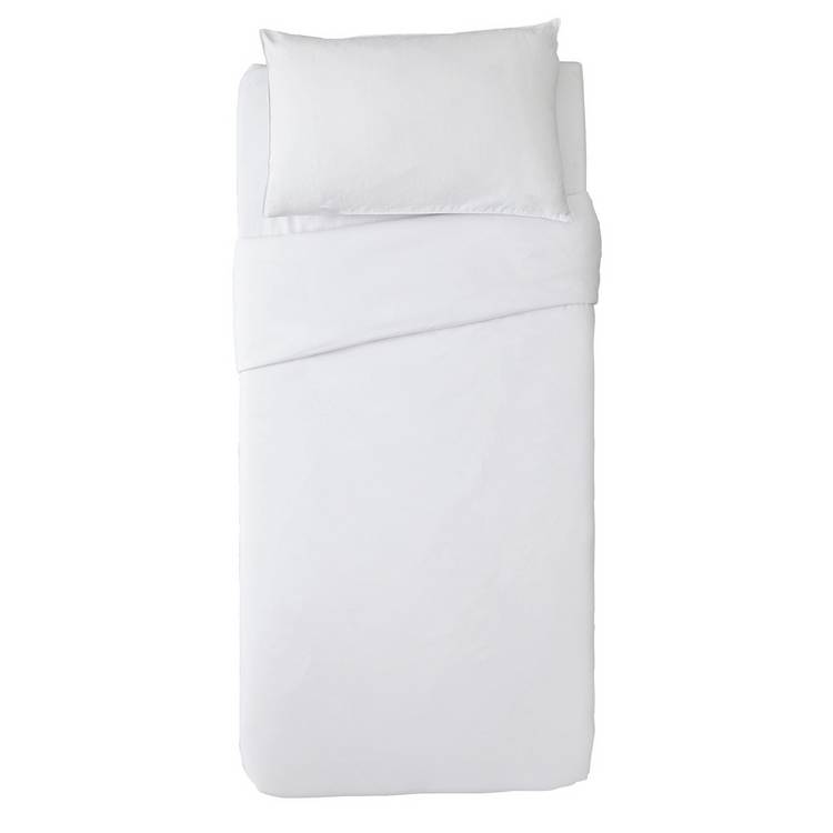 Habitat white bedding set single, imported from the UK