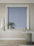Next Denim Blue made to measure roller blind, imported from the UK