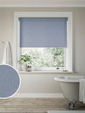 Next Denim Blue made to measure roller blind, imported from the UK