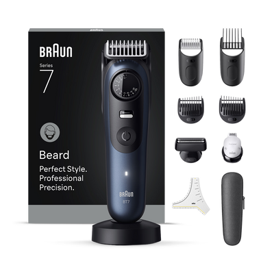 Holland & Barrett Braun Beard Trimmer Series 7 BT7540 Blue- Buy online at McGrocer