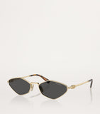 Miu Miu sunglasses MU 56ZS gold shine grey (British brand)