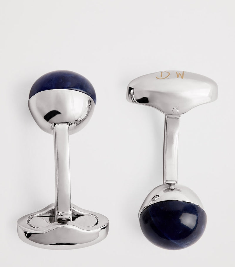 Babette Wasserman sodalite power orb cufflinks 2cm (British brand)