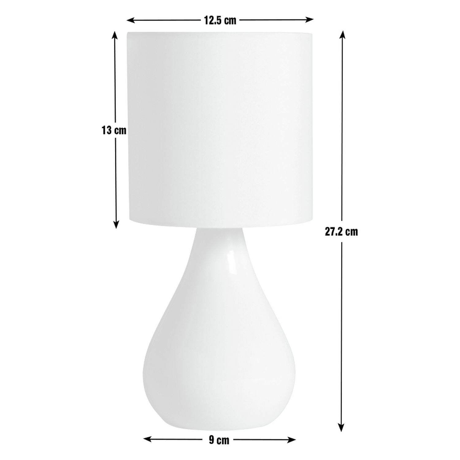 Argos Home cream ceramic table lamp, imported from the UK