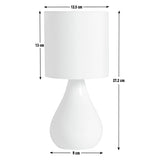 Argos Home cream ceramic table lamp, imported from the UK