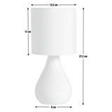 Argos Home cream ceramic table lamp, imported from the UK