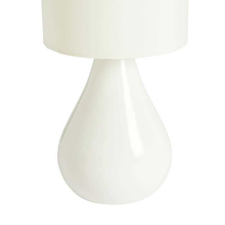 Argos Home cream ceramic table lamp, imported from the UK