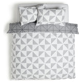 Habitat Stockholm Diamond Dash Grey Bedding Set - Kingsize