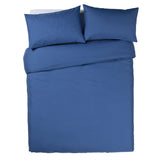 Habitat Easycare Plain Ink Blue Bedding Set - Double