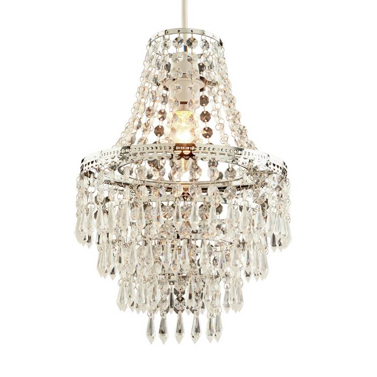 Argos Home Terri Chrome Clear Lampshade - 23cm