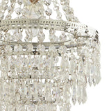 Argos Home Terri chrome clear lampshade 23cm, imported from the UK