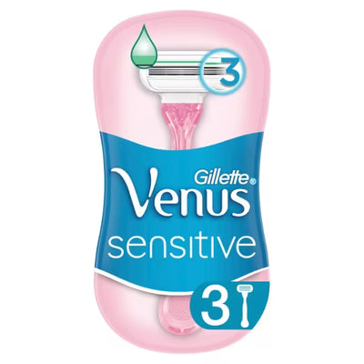 Venus Smooth Sensitive Disponibel Barberhøvler 3-pakning