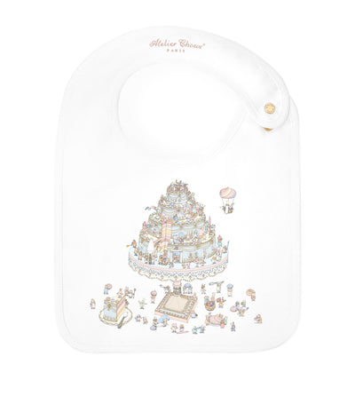Harrods Atelier Choux Le Gâteau Organic Cotton Baby Bib (Newborn-3 Years)- Buy online at McGrocer