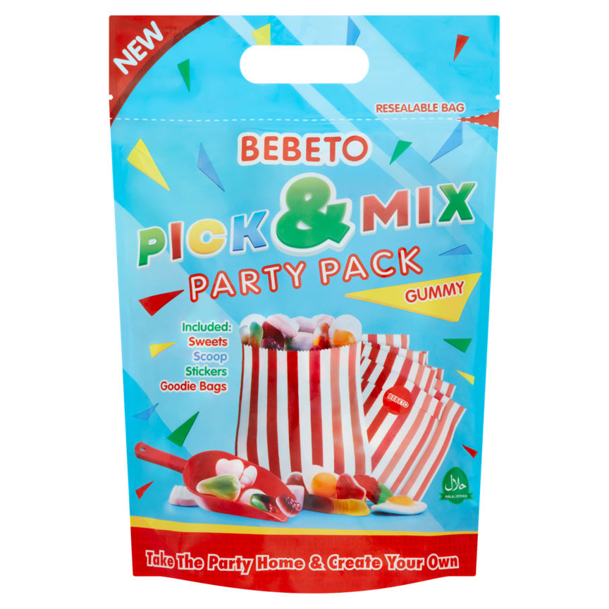 Bebeto Pick & Mix Party Pack Gummy Sweets Bag GOODS ASDA   