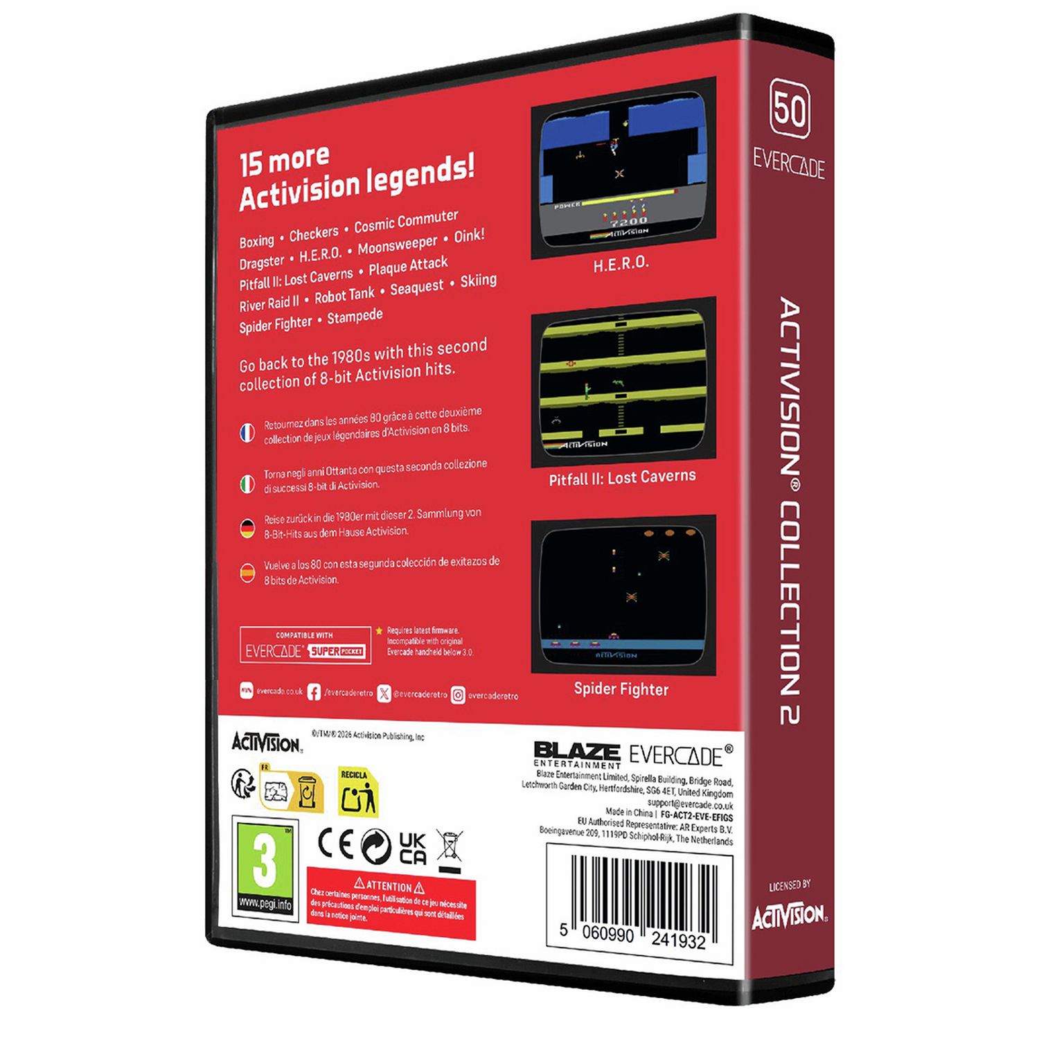 Evercade Activision Collection 2 multi-game cartridge, UK version