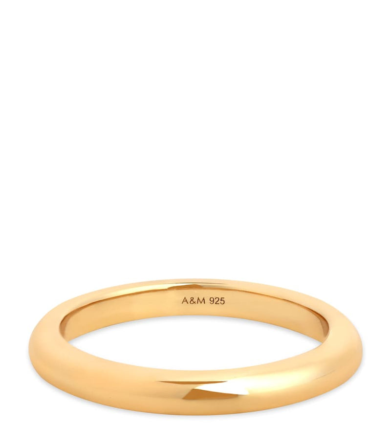 Astrid & Miyu gold-plated essential stacking ring - British product