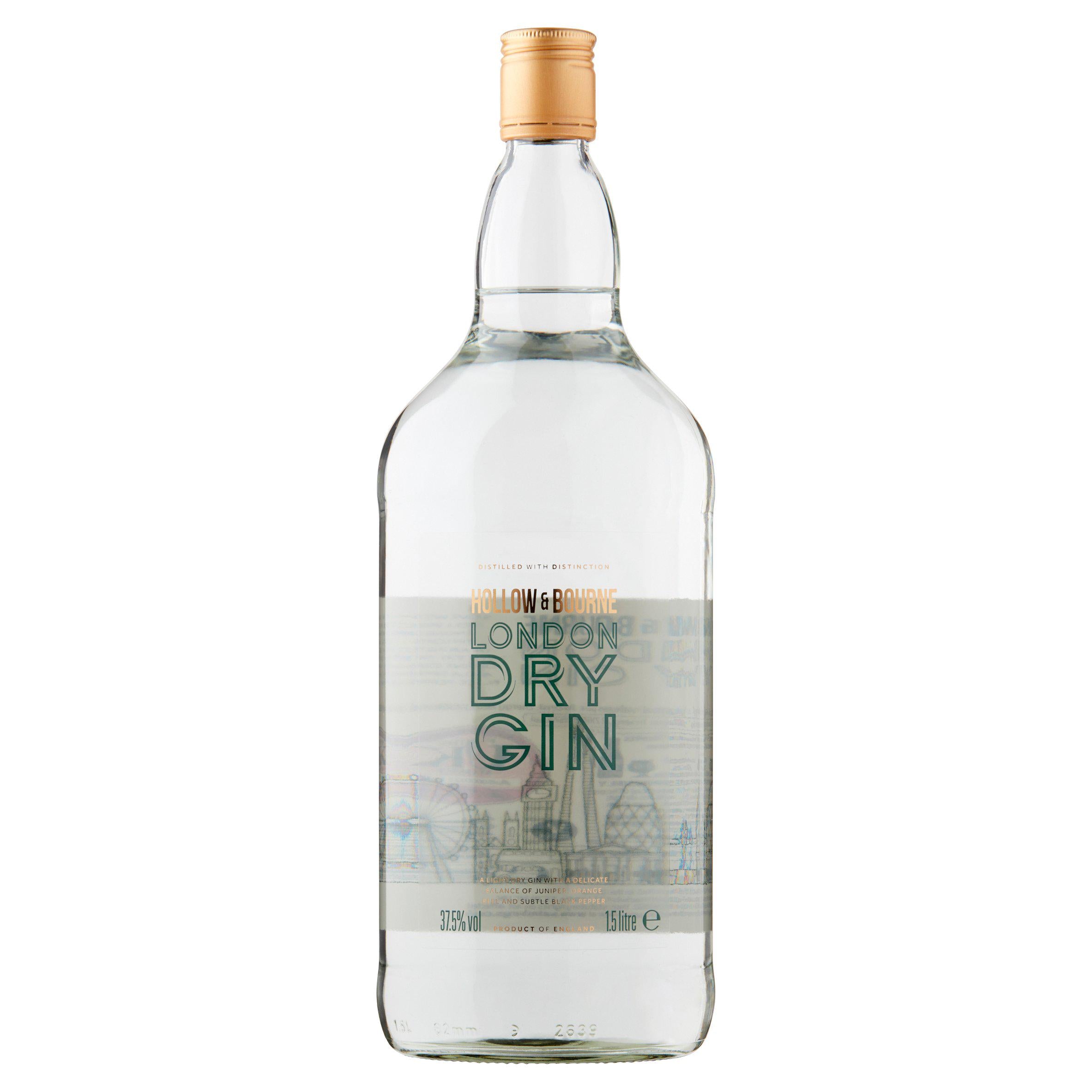 Hollow & Bourne London Dry Gin 1.5L All spirits & liqueurs Sainsburys   