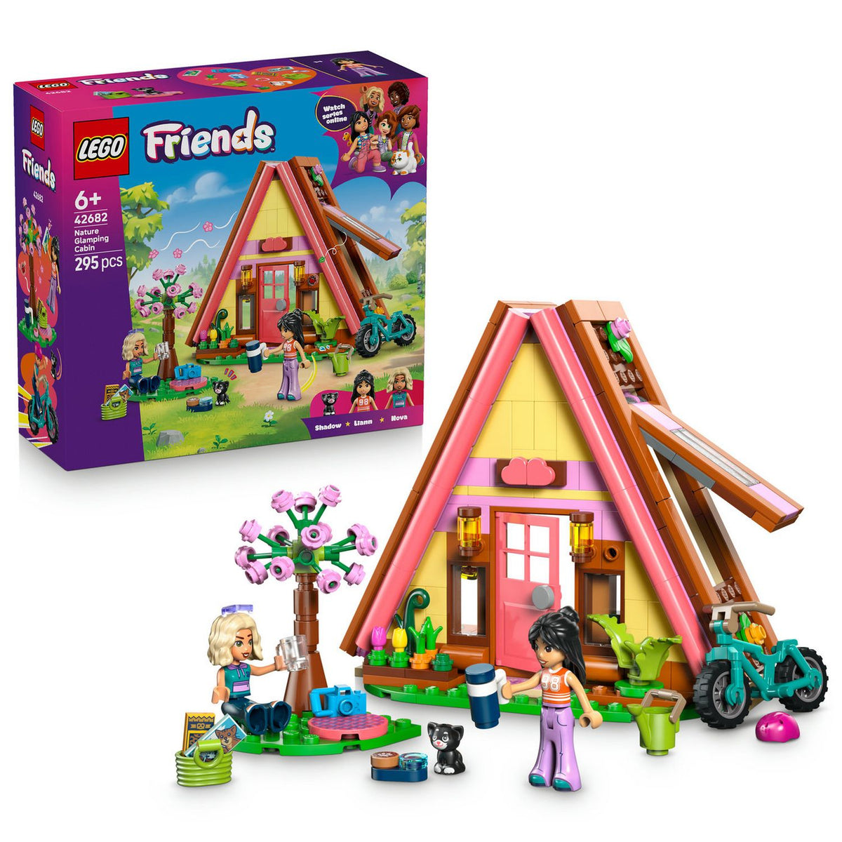 LEGO Friends glamping cabin toy 295 pieces (British brand)