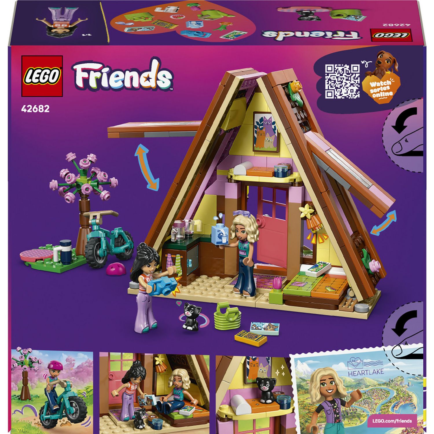 LEGO Friends glamping cabin toy 295 pieces (British brand)