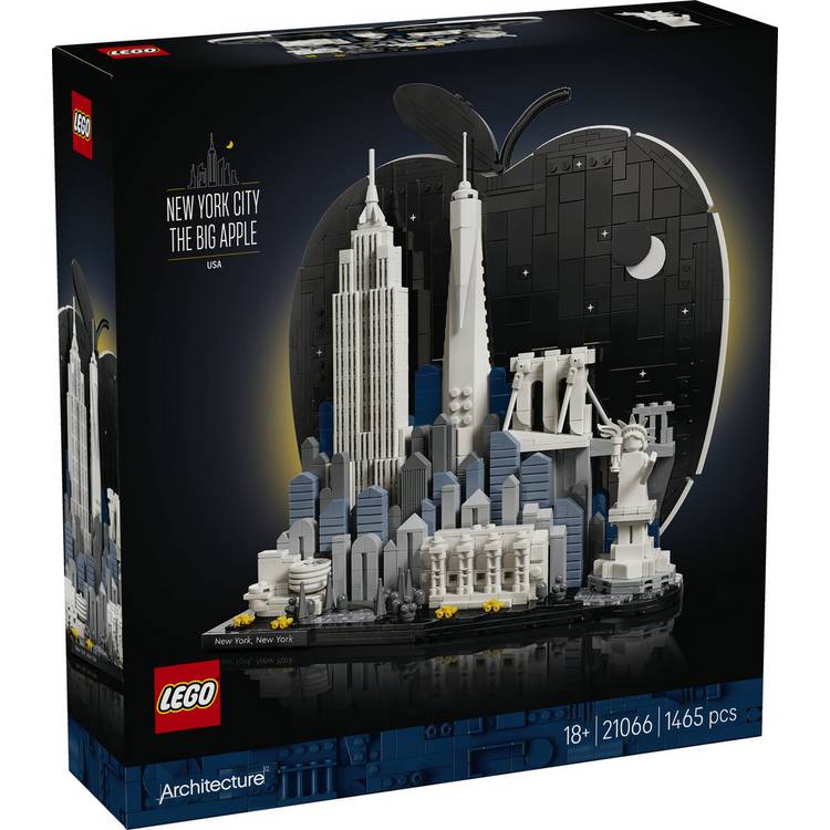 LEGO Architecture New York City model kit 21066 1465 pieces, UK version