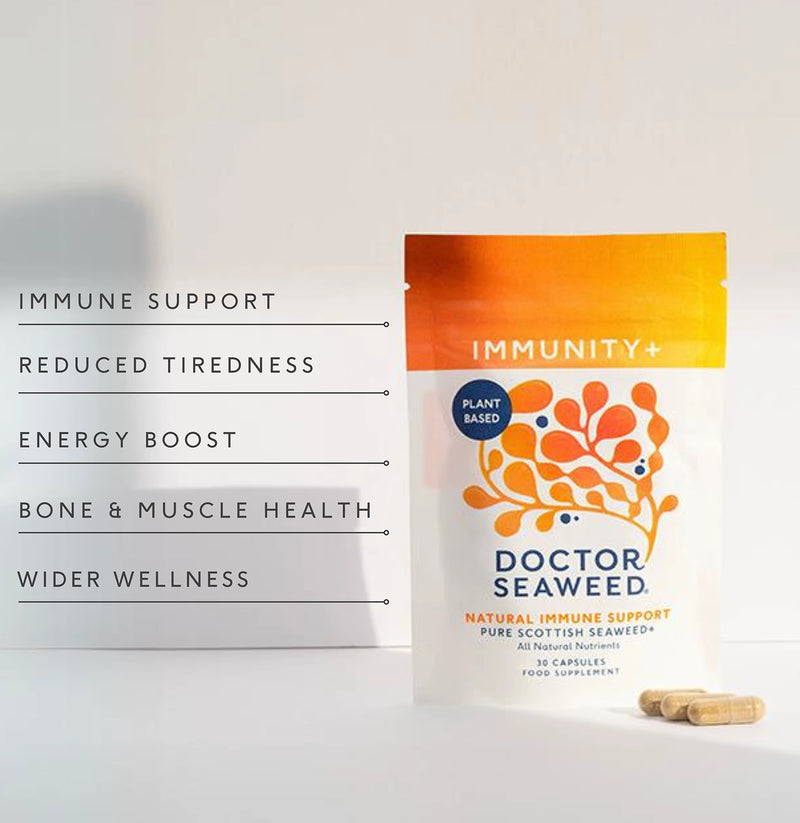 Doctor Seaweed's Immunity+ supplement 30 capsules (British brand)