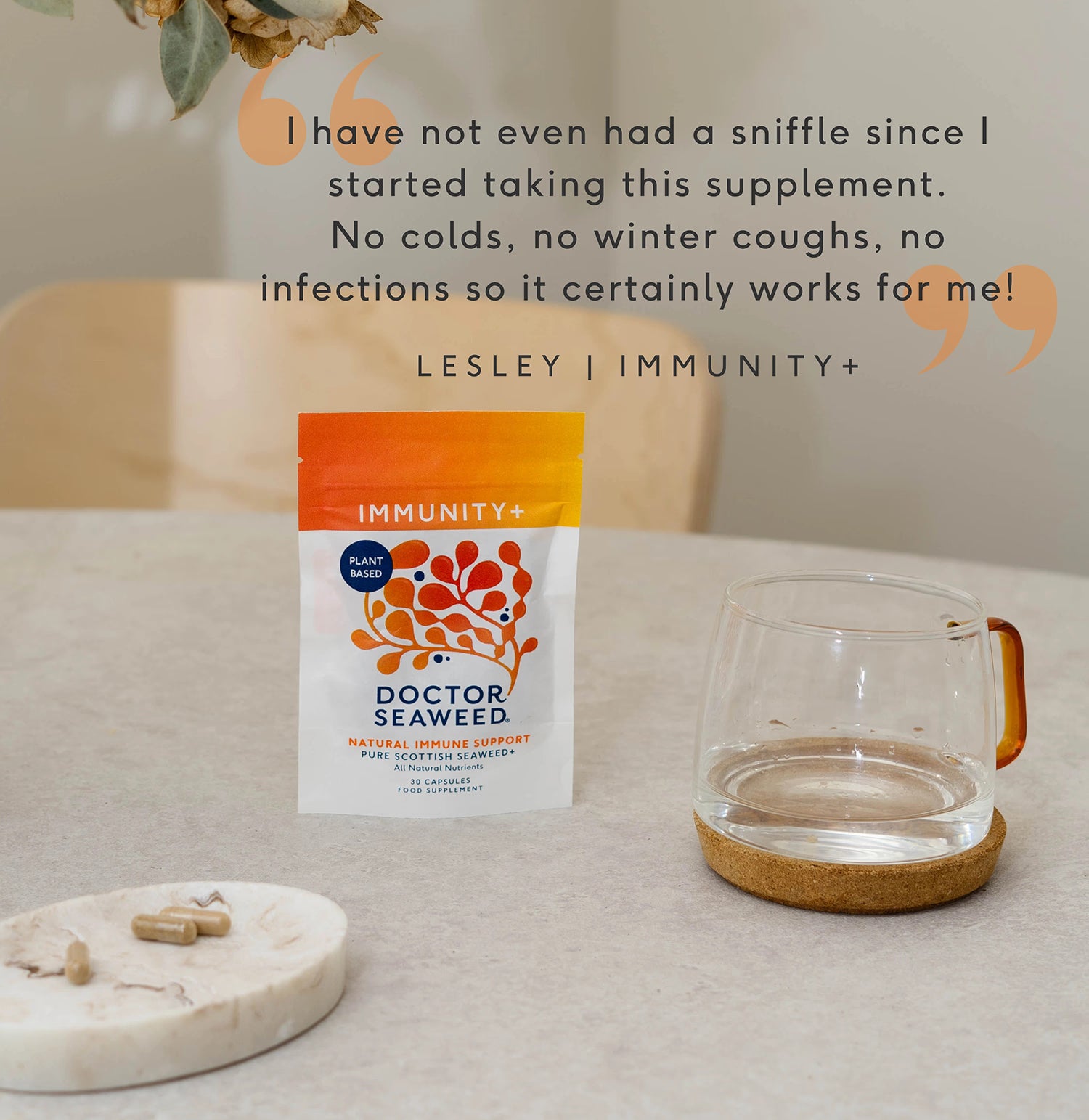 Doctor Seaweed's Immunity+ supplement 30 capsules (British brand)