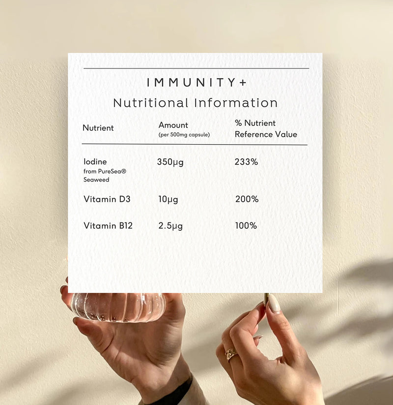 Doctor Seaweed's Immunity+ supplement 30 capsules (British brand)