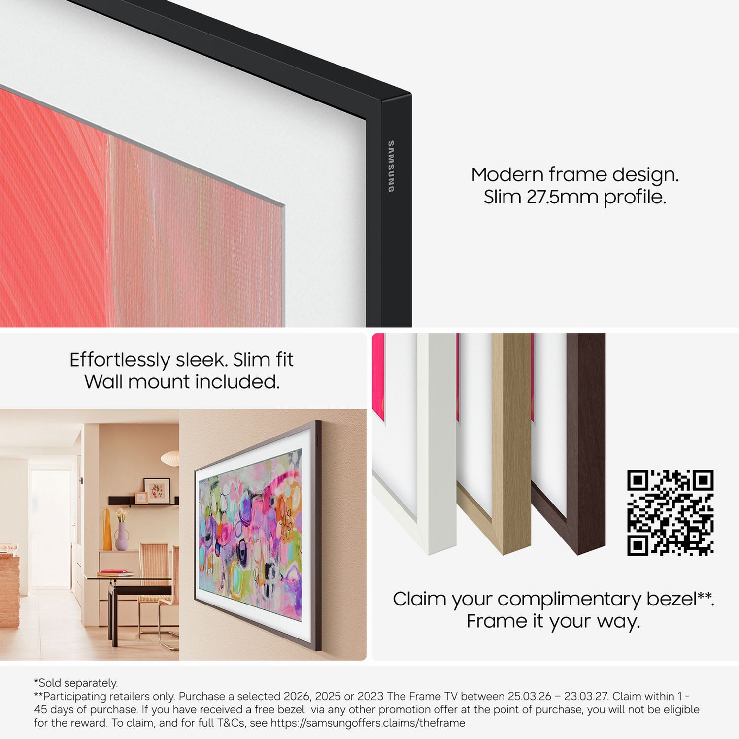 Samsung Frame 43 inch Smart QLED TV (British brand)