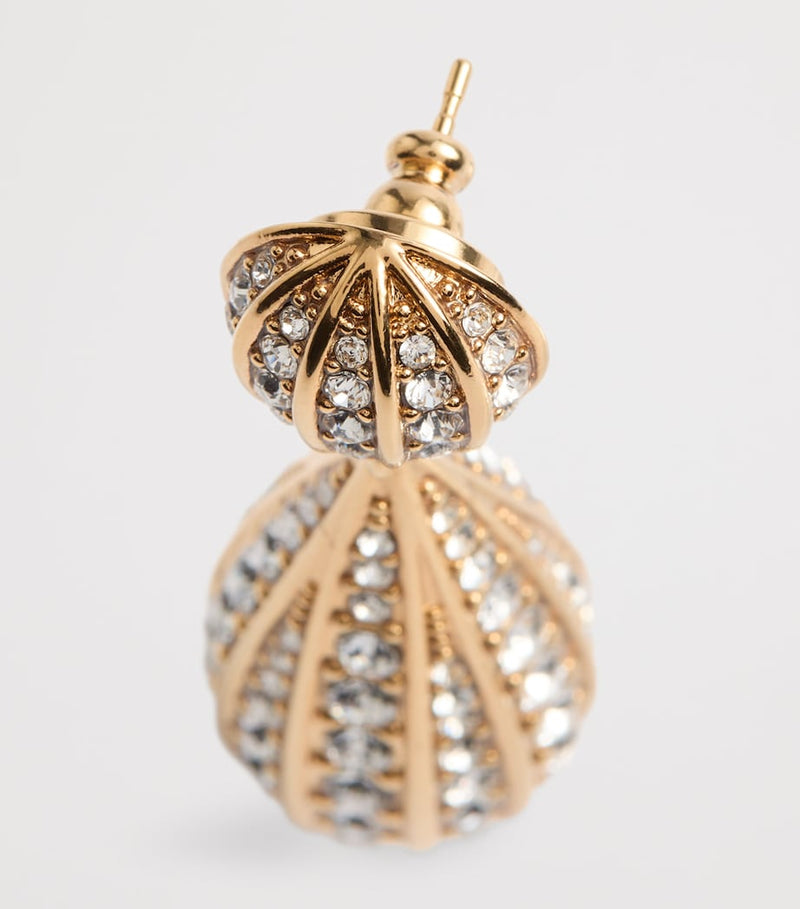 Valentino Garavani crystal teardrop earrings 3cm, imported from the UK