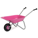 Rolly children's pink metal wheelbarrow, UK version
