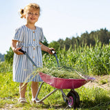 Rolly children's pink metal wheelbarrow, UK version