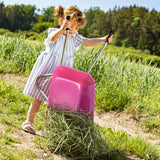 Rolly children's pink metal wheelbarrow, UK version