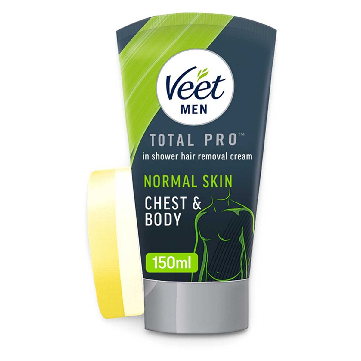 Veet Men Total Pro In Shower Hair Removal Cream Body Normal - 150ml GOODS Boots   