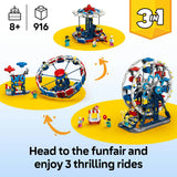 LEGO Creator 3 in 1 Ferris Wheel building toy 916 pieces, imported from the UK