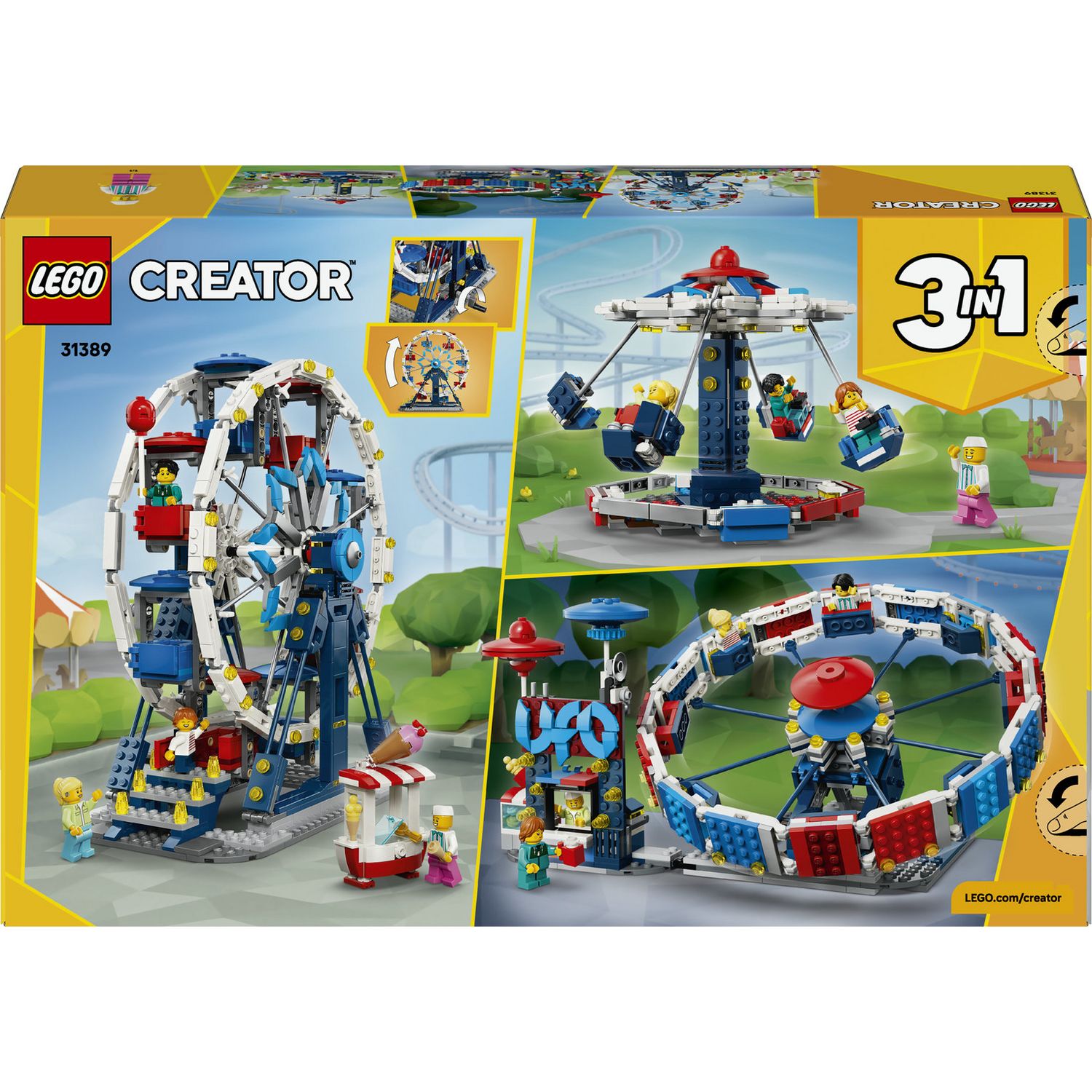 LEGO Creator 3 in 1 Ferris Wheel building toy 916 pieces, imported from the UK