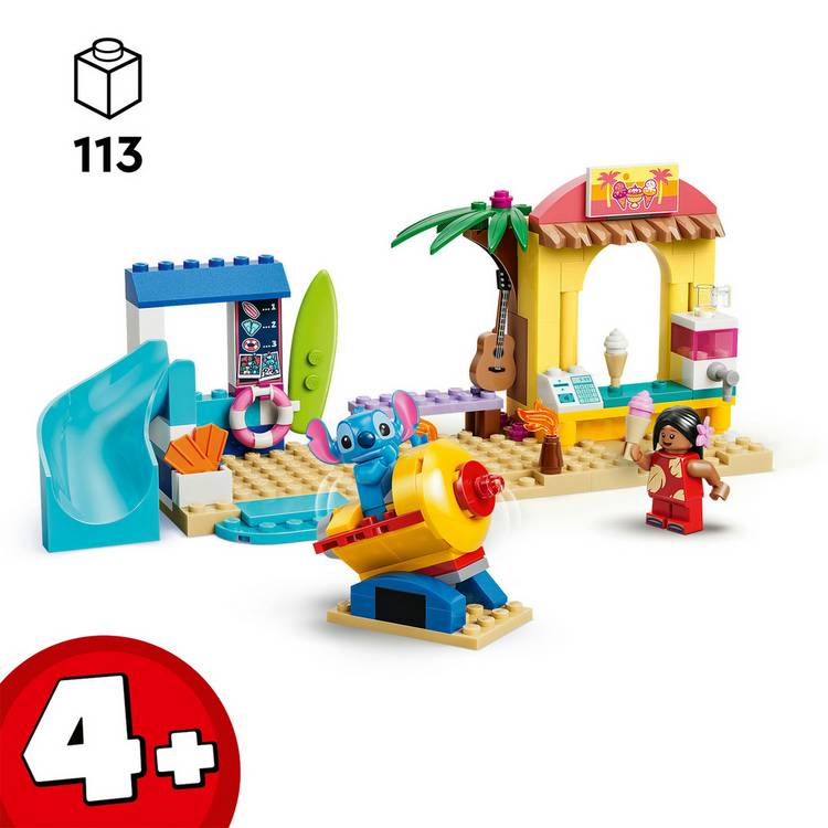 LEGO Lilo & Stitch Beach Fun building set 113 pieces, imported from the UK