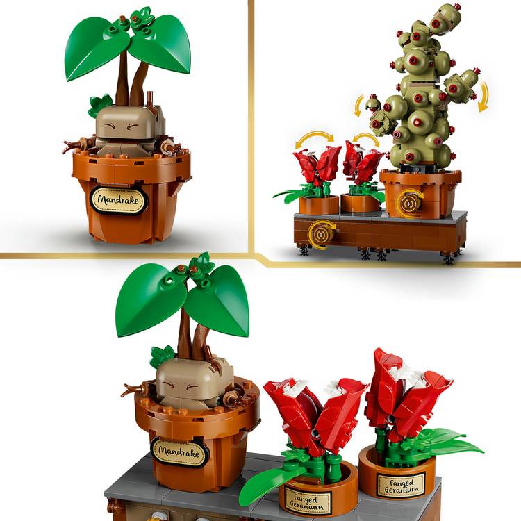 LEGO Harry Potter Herbology plants model kit box, UK version
