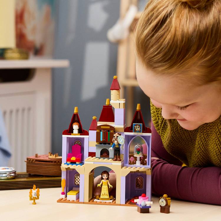 LEGO Disney Princess Belle castle building set 43289, imported from the UK