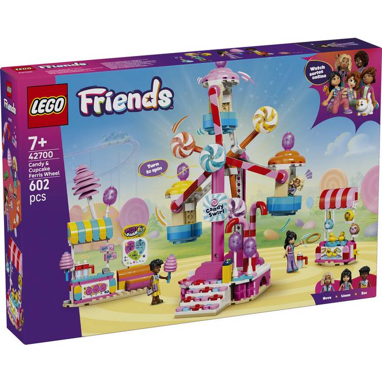 LEGO Friends Candy and Cupcake Ferris Wheel building toy 42700, UK version