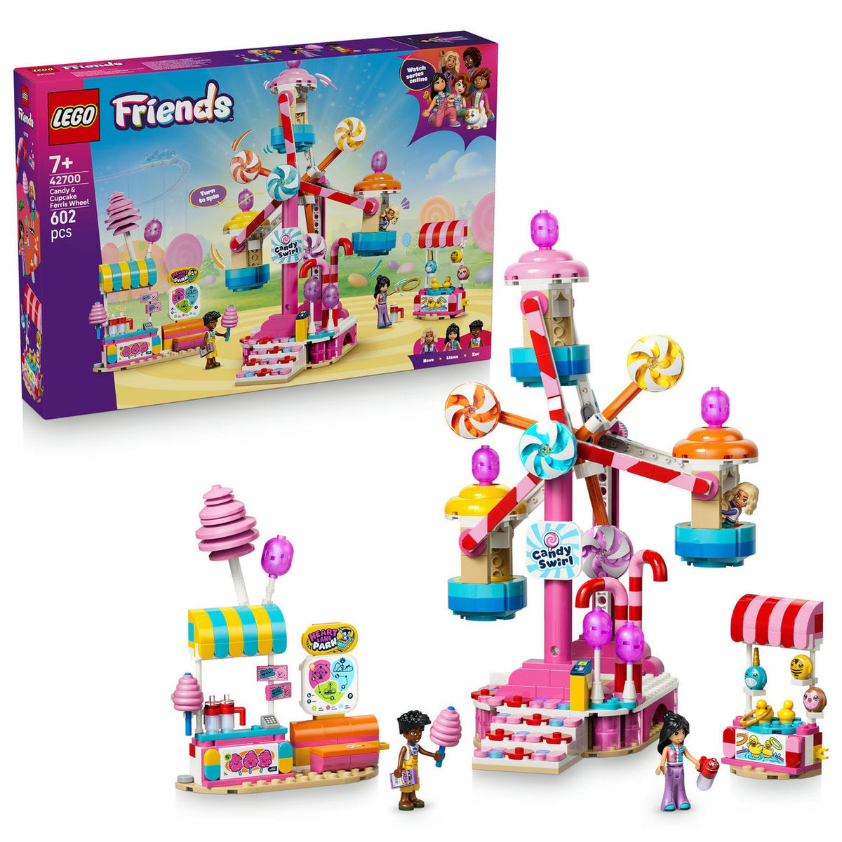 LEGO Friends Candy and Cupcake Ferris Wheel building toy 42700, UK version