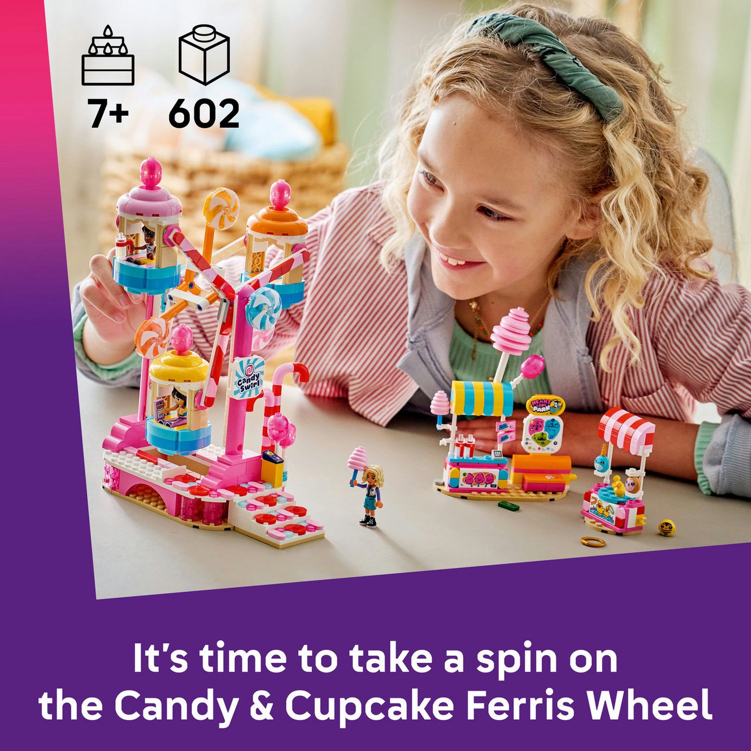 LEGO Friends Candy and Cupcake Ferris Wheel building toy 42700, UK version