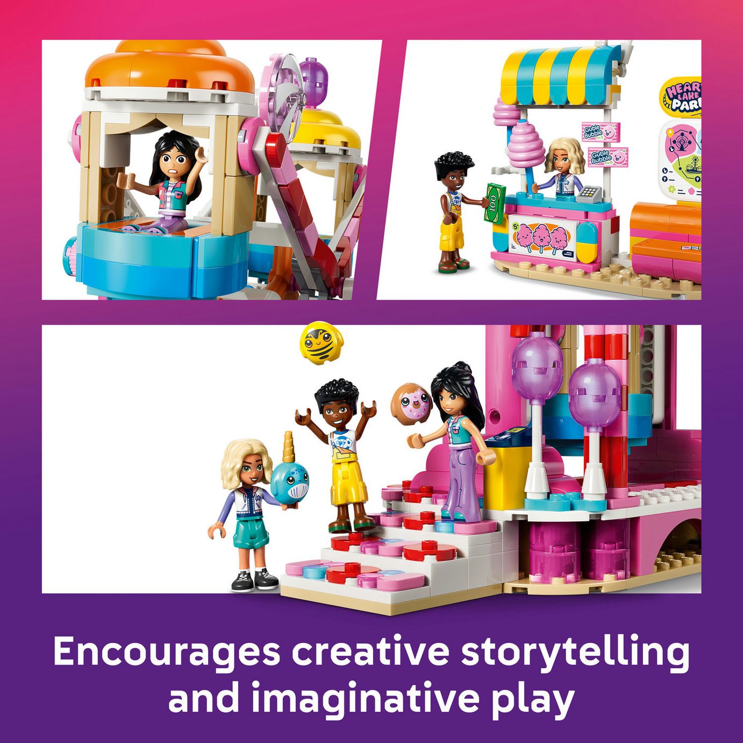 LEGO Friends Candy and Cupcake Ferris Wheel building toy 42700, UK version