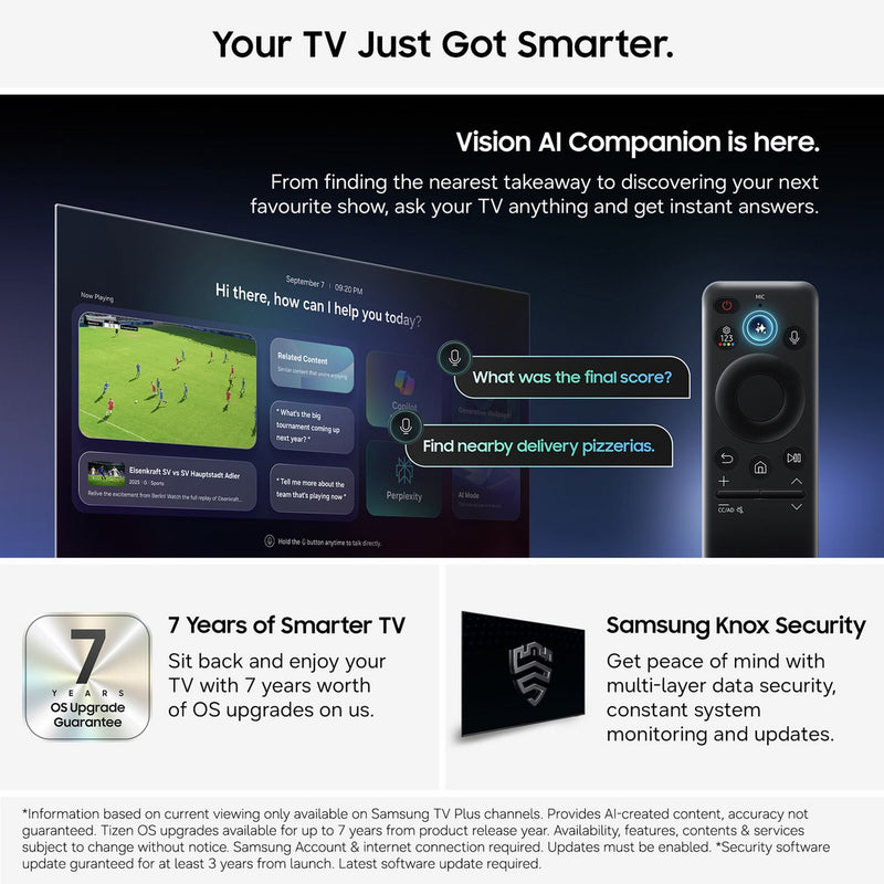 Samsung Crystal UHD TV 85 inch, imported from the UK