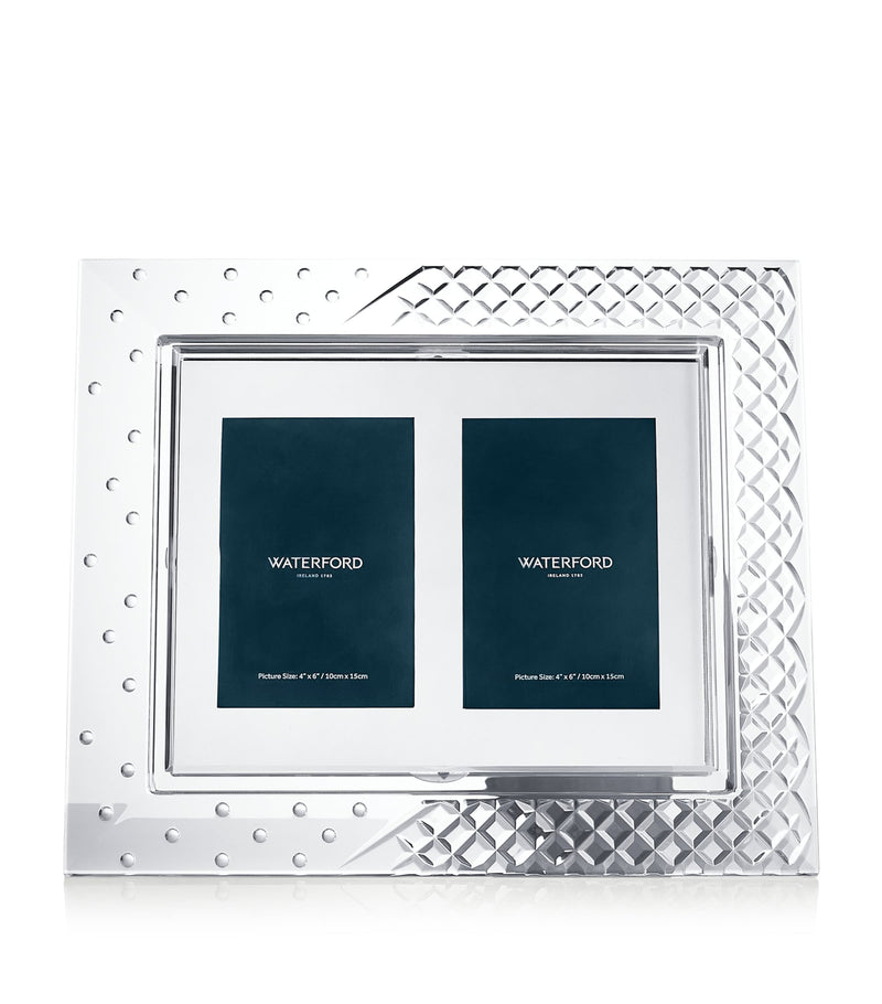 Waterford Crystal Celebrations Double Mount photo frame 8'' x 10'' (British brand)