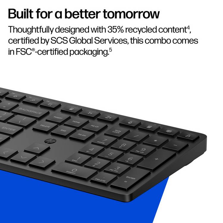 HP 490C wireless keyboard and mouse combo black - British product