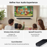 Samsung HW Q600H XU 3.1ch soundbar with wireless subwoofer, imported from the UK