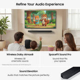 Samsung HW Q600H XU 3.1ch soundbar with wireless subwoofer, imported from the UK