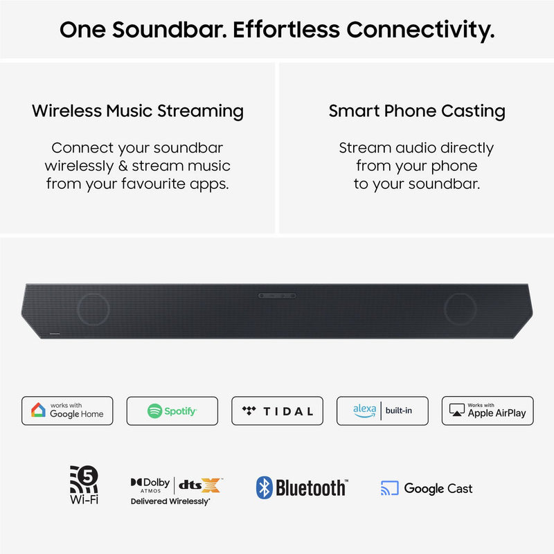 Samsung HW Q600H XU 3.1ch soundbar with wireless subwoofer, imported from the UK