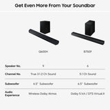 Samsung HW Q600H XU 3.1ch soundbar with wireless subwoofer, imported from the UK