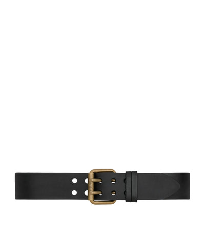 Harrods Saint Laurent Calfskin Motorcycle Buckle Belt- Buy online at McGrocer