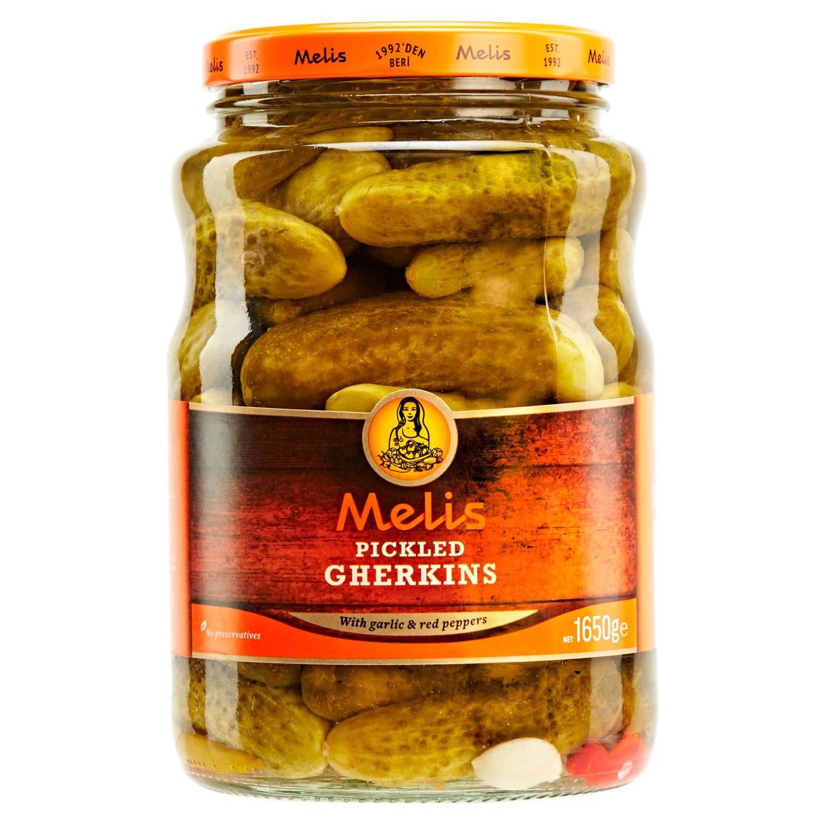 Melis pickled gherkins, UK version